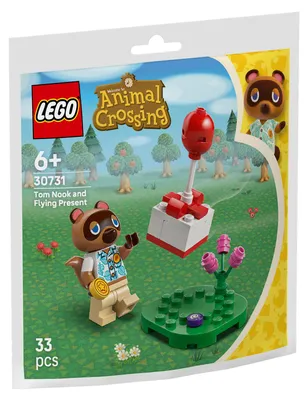 Zdjęcie produktu dla LEGO Tom Nook i latający prezent, Zestaw do budowania, 6 lat(a), Plastik, 33 szt., 33 g