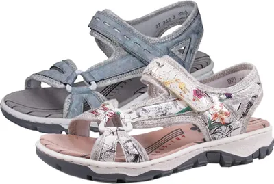 Produktbild von Rieker 68879 Schuhe Damen Trekking Sandalen , Größe:40 EU, Farbe:Blau