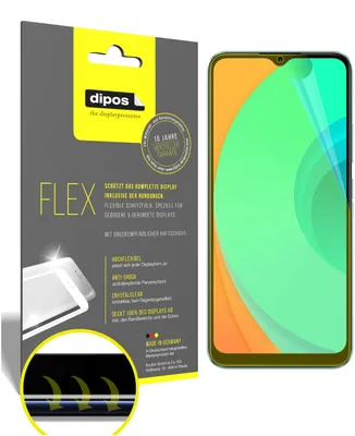 Produktbild von 3x Schutzfolie für Oppo Realme C11 Folie, 100% Displayabdeckung, dipos Flex