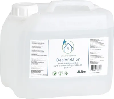 Productafbeelding van membraclean: Desinfectiemiddel voor oppervlakken en voorwerpen - 3 liter