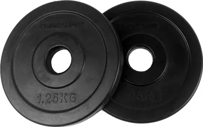 Produktbild von Tunturi Hantelgewichte 2 x 1,25 kg, 30 mm, Gewichte für Langhantel und Kurzhantel,
