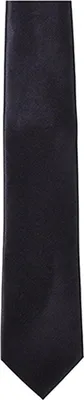 Immagine prodotto di Cravatta in twill / 144 x 8,5 cm - Colore: Nero - Dimensioni: 144 x 8,5cm