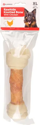 Produktbild von Flamingo Kauknochen geknotet Huhn, Maße: 25 cm