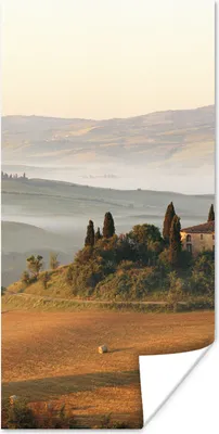 Produktbild von MuchoWow® Poster Toskana - Landschaft - Bauernhaus 60x120 cm - Wandschmuck