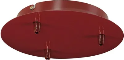 Produktbild von SLV 3er Deckenrosette FITU Rot rund Ø22cm Baldachin mit Zugentlastung