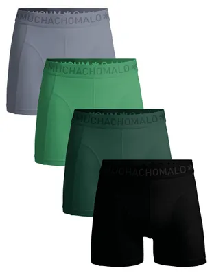 Produktbild von Muchachomalo Herren Boxershorts – 4er Pack – Baumwolle Stretch – Bequeme Unterwäsche – Größe XL - SOLID1010-783