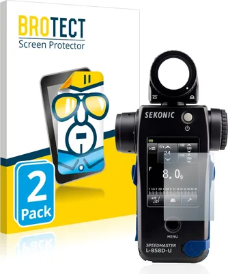 Produktbild von 2x Für Sekonic L858D Schutzfolie BROTECT Displayschutz Display Schutz Folie Klar Transparent
