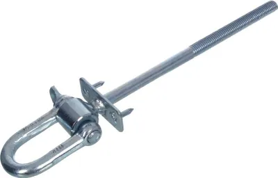 Produktbild von NAJDER Schaukelhaken mit Schäkel und Bolzen, M10 x 200 mm, Deckenhaken, verzinkter Haken für Spielplatz, Hängematte, Gartenseil, strapazierfähig