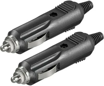 Produktbild von 2x Kummert Business Zigarettenanzünderstecker mit Sicherung Schwarz