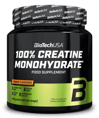 Produktbild von BioTech Usa 100% Creatine Monohydrate 300g Orange