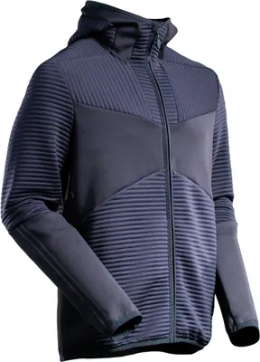 Immagine prodotto di Felpa in pile con cappuccio e zip nero-blu, taglia S MASCOT 22603-681-010