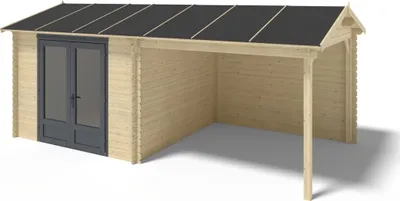 Produktbild von Gartenhaus, Gerätehaus 17.4m2 - 5.79x3m - 28mm