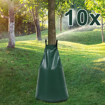 Produktbild von treebag 10 Stück Bewässerungssack 75L Bewässerungsbeutel Wassersack für Bäume Grün