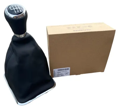 Imagen del producto de Volante de cambio original para VW Touareg, modelo 1, con 7 velocidades, pomo de cambio de cuero, color