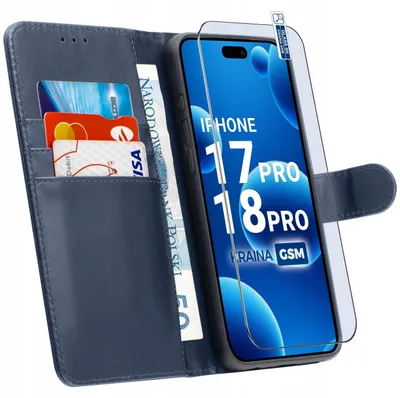Produktbild von Klapphülle für iPhone 17 Pro | 18 Pro mit Magnetverschluss + 9H-Glas