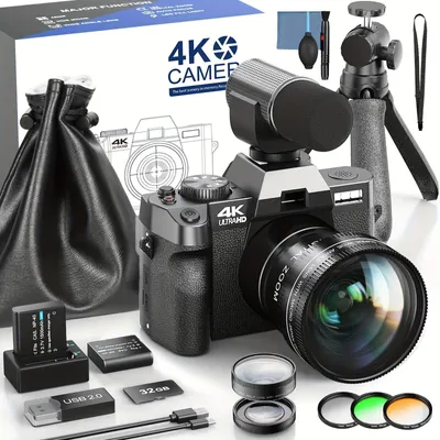 Produktbild von Vlog-Kamera - Digitalkamera - Kompaktkamera - Videokamera - Fotokamera - 48-Megapixel-Auflösung