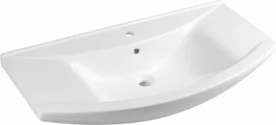 A white ceramic sink on a white background.