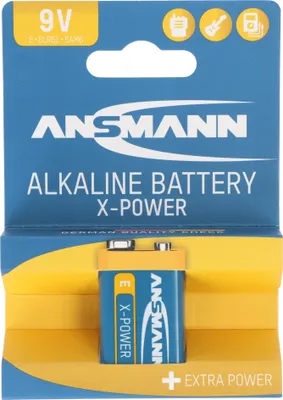 Produktbild von Ansmann X-Power Alkaline Batterie 9V, 6LR61, 1er Papierblister