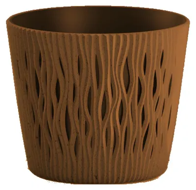 Produktbild von Sandy Round ECO Holz Blumentopf