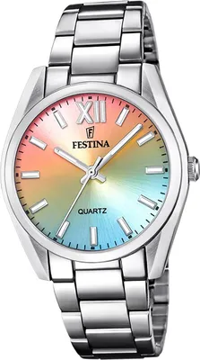 Image de Festina acier inoxydable montre femme argent montre bracelet casual D2UF20622/H
