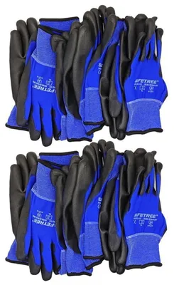 Obrázek produktu pro Pracovní rukavice, 12 párů, EN388, nylon sPolyuretanpovlakem, velikost L, odolné proti oděru, ochrana proti proříznutí