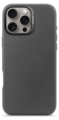 A back view of a black iPhone case with a camera cutout.
