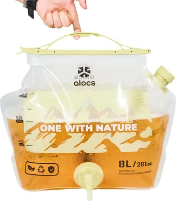 Produktbild von 8L Outdoor Folding Water Bag mit Hahn faltbar Wasser Lagerung Träger für Outdoor Camping Wandern