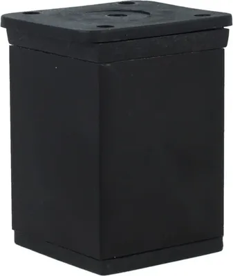 Produktbild von Möbelfuß Ersatz Fuß Möbelstütze Schrankfüße Höhenverstellbar Aluminium diverse Höhen und Farben Schwarz 60mm