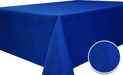 Produktbild von WEIHNACHTSTISCHDECKE 130x155cm SAPHIRFARBE 100% Polyester