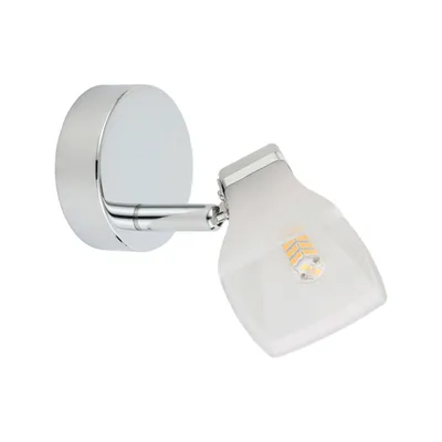 Productafbeelding van Wandlamp QUADO, 1xG9/4W, chroom/wit, L: 80, B: 80, H: 120, fitting G9, dimbaar