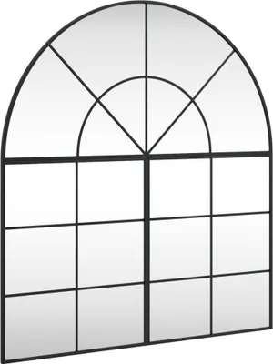 Specchio A Parete Nero 100x60 Cm VidaXL - Metallo E Vetro Per Interni - Foto 4