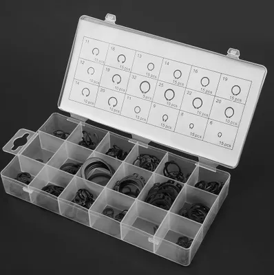 Obrázok produktu pre Circlip, C klip, Snap Ring, Upevňovací krúžok, Vnútorný circlip, Vonkajší circlip, Circlip Assortment