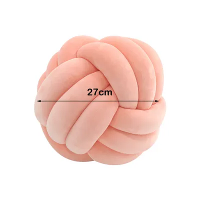 Produktbild von CANDeal 20cm Knotenkissen, Geknotetes Kissen für Sofa, Bett, Dekorat, Zierkissen Knoten, Knoten-Ball-Kissen