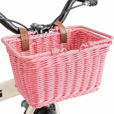 Image de Panier à vélo tressé à la main, durable, pour l'avant