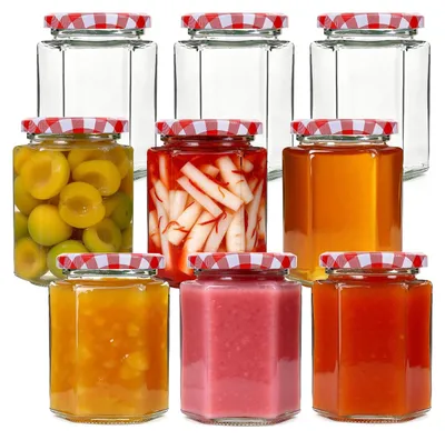 Einmachgläser 280 ml, 6 Stück, spülmaschinengeeignet