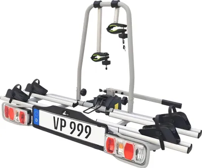 Produktbild von VDP eBike Fahrradträger Anhängerkupplung VP999 - E-Bike Kupplungsträger mit Quick-Lock - abklappbar,  abschließbar - für 2 Fahrräder - 13-polige Beleuchtung