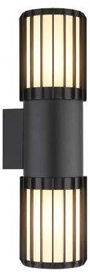 Produktbild von LED Wandleuchte MERVIN, Anthrazit, IP54, Up & Down, 38 cm