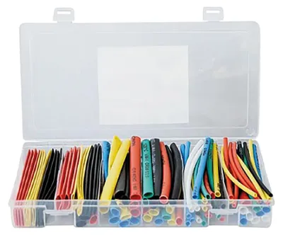 Produktbild von BOX GUAINE THERMOSTRINKENDER, MEHRFARBIG. Packung mit 100 Stück