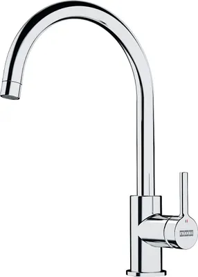 Produktbild von Franke LINA, Standard, Schwarz, Messing, Hebelgriffe, Einzelbild, 3/8"