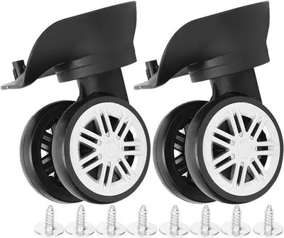 Image de Roues de rechange robustes pour valises, lot de 2, silencieuses