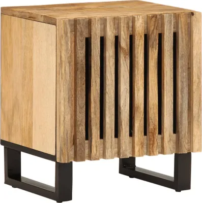 Produktbild von Nachttisch 40x34x46 cm Raues Mangoholz