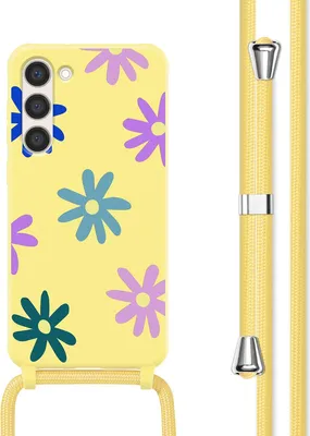 Immagine prodotto di Custodia in silicone imoshion con nastro Samsung Galaxy S23 - Yellow Flower Distance