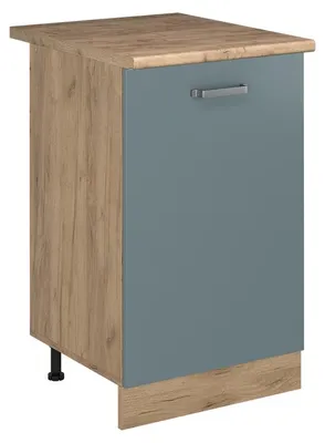 Imagen del producto de Mueble bajo de cocina Vicco R-Line Gris azulado/Roble dorado 50 cm encimera Roble dorado, Model 70387
