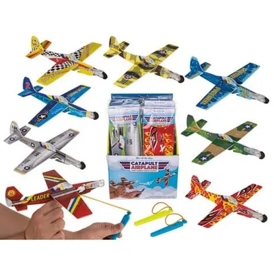 Produktbild von OOTB Flugzeug mit Gummibandkatapult ca. 20 cm