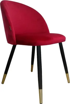 Obrázek produktu pro CLAUDINE 1 VELVET GOLD bordó židle