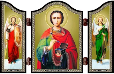 Produktbild von 1426 Heiliger Pantaleon Christliche Ikone Pantelejmon Celitel' Reise Altar