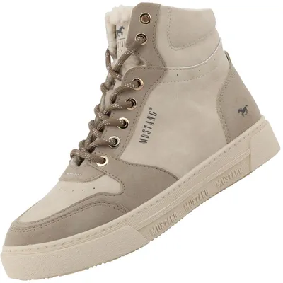 Image de Mustang Damen High-Top Sneaker gefüttert Beige 15M0212005