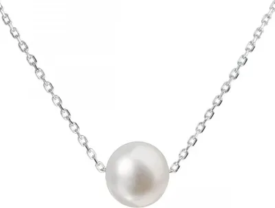 Produktbild von Silver Necklace With Right Pearl 2204.1