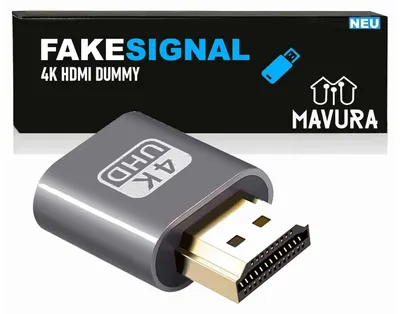 Immagine prodotto di FAKESIGNAL Spina HDMI fittizia 4K UHD Emulatore di monitor virtuale Display