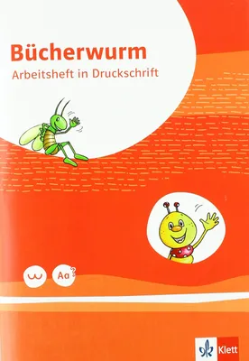 Obrázek produktu pro Bücherwurm Fibel. Arbeitsheft in Druckschrift mit Schreibtabelle Klasse 1